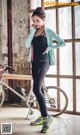 Beautiful Yoon Ae Ji poses glamor in gym fashion photos (56 photos) P53 No.c91fcb
