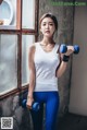 Beautiful Yoon Ae Ji poses glamor in gym fashion photos (56 photos) P35 No.268d75