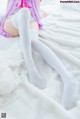 [桜桃喵] 加藤惠 Megumi Kato 紫色小睡裙 P23 No.19fb9d