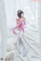 [桜桃喵] 加藤惠 Megumi Kato 紫色小睡裙 P28 No.b6e18e