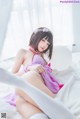 [桜桃喵] 加藤惠 Megumi Kato 紫色小睡裙 P16 No.f6dbd3