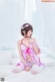 [桜桃喵] 加藤惠 Megumi Kato 紫色小睡裙 P6 No.963319