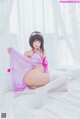 [桜桃喵] 加藤惠 Megumi Kato 紫色小睡裙 P29 No.c71343